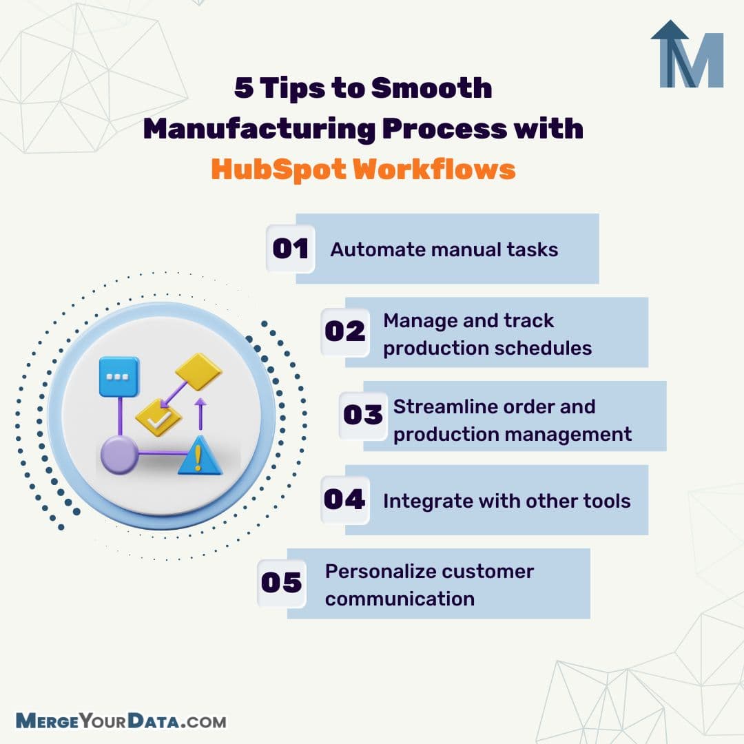 5 Tips to Smooth Manufacturing Process with HubSpot Workflows