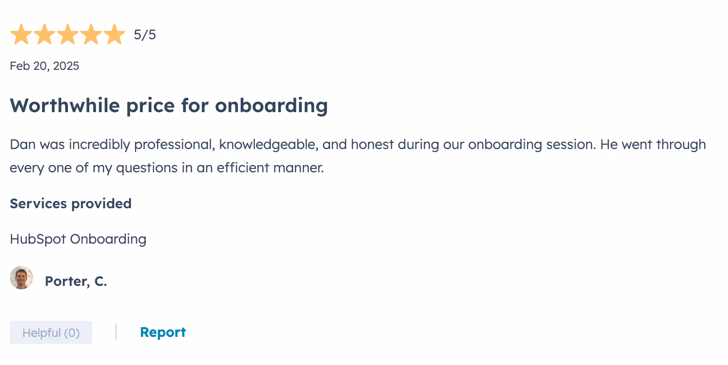 HubSpot Onboarding Review - Trepte Bio Storage