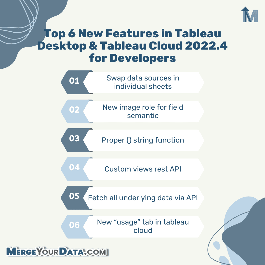 Top 6 New Features in Tableau Desktop and Tableau Cloud 2022.4 for Developers